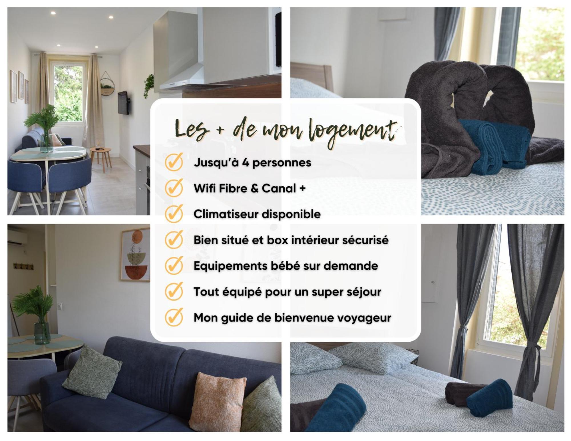 Elegant T2 A Bron, Tramway A 2Min, Box Parking, 4Personnes Apartment ภายนอก รูปภาพ